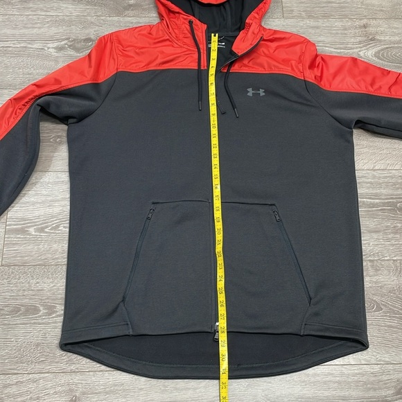 NWOT Under Armour ColdGear Full Zip Hooded Jacket Loose Fit Style 1347285 XL - Picture 9 of 16